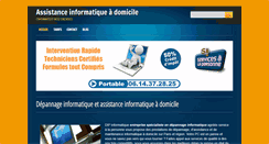 Desktop Screenshot of depannage-informatique-pc.net